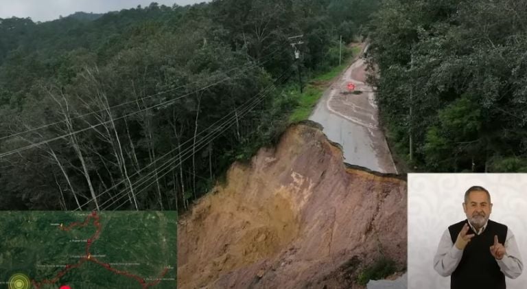 Veracruz trabaja en reapertura de carretera para comunidades incomunicadas