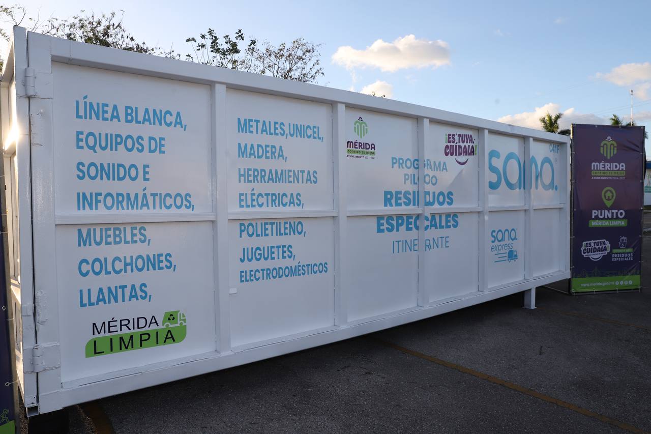 Grupo Yucatán dona contenedores para programa Mérida Limpia