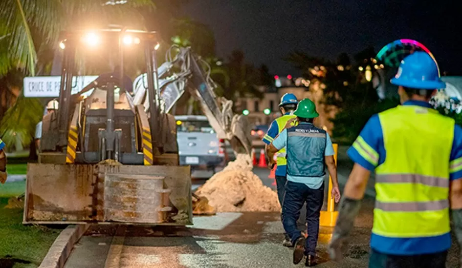 Aguakan amplía drenaje sanitario en Zona Hotelera de Cancún