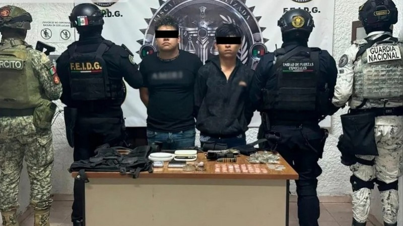 Detención de presuntos integrantes de Los Tlacos en Chilpancingo