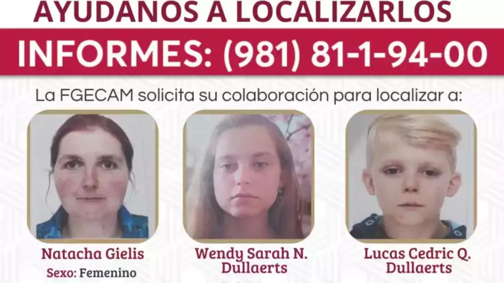 Localizan sana familia belga desaparecida en Campeche