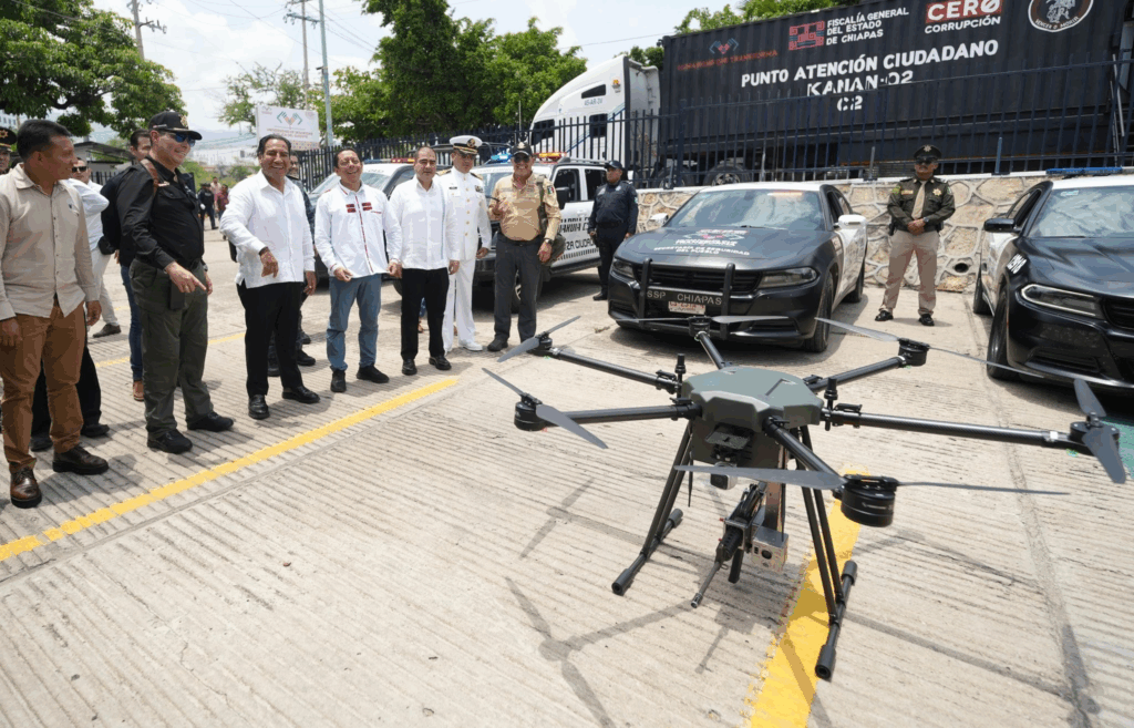 Chiapas refuerza seguridad con drones y tecnología avanzada