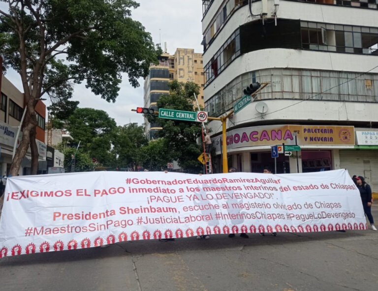 Maestros del Prodet en Chiapas denuncian adeudo de $600 millones