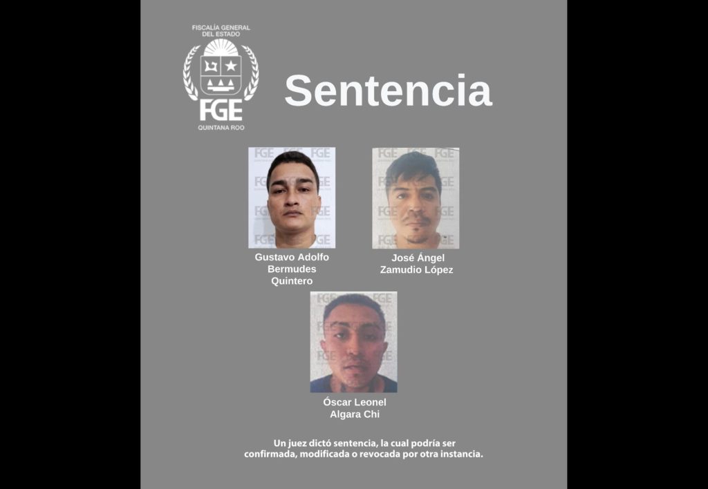 Condenan a 40 años a tres por homicidio de adolescente en Cancún