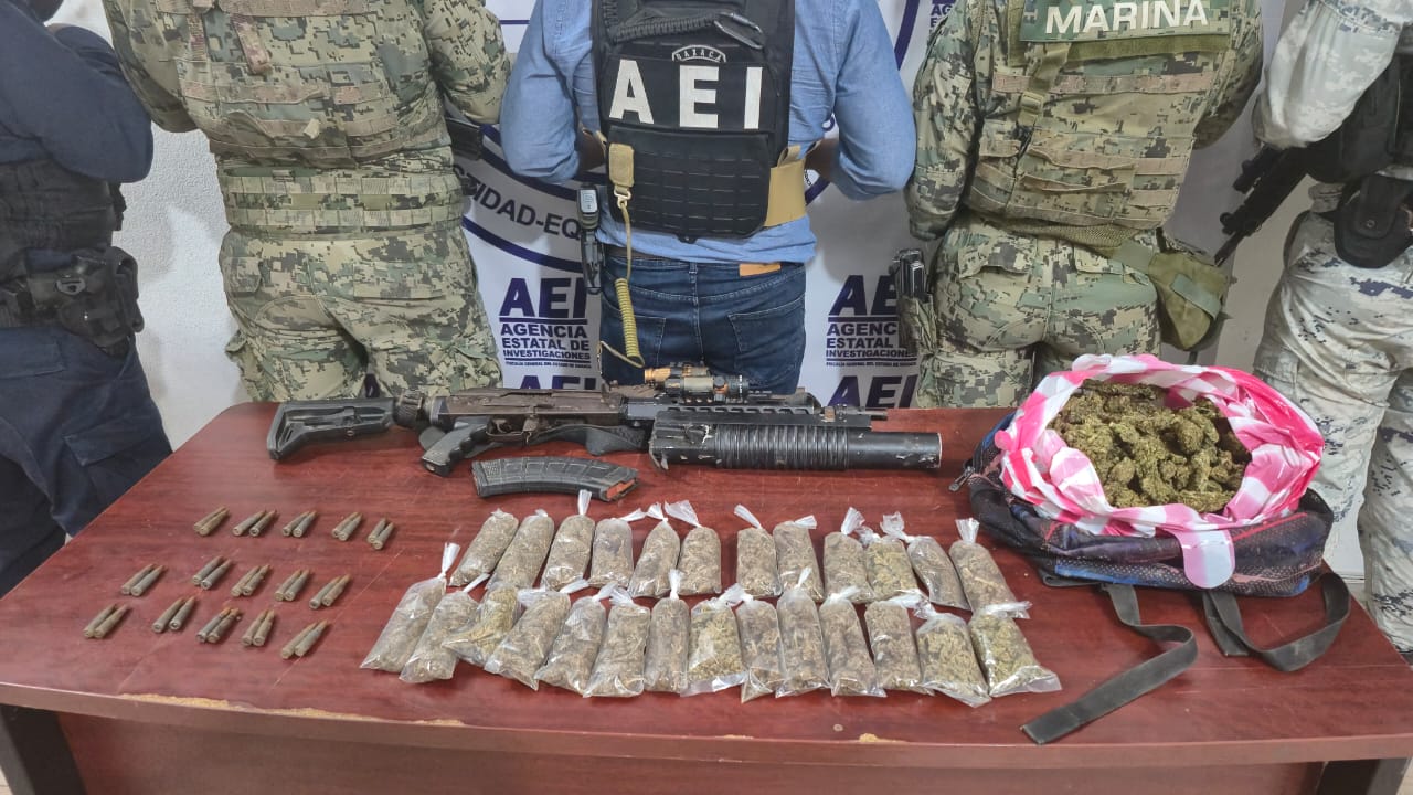 operativo oaxaca: aseguran arsenal y droga en la costa