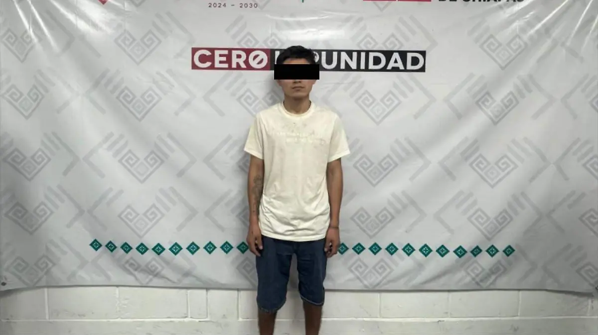 Detienen a Javier N por homicidio en colonia Yukis, Tuxtla