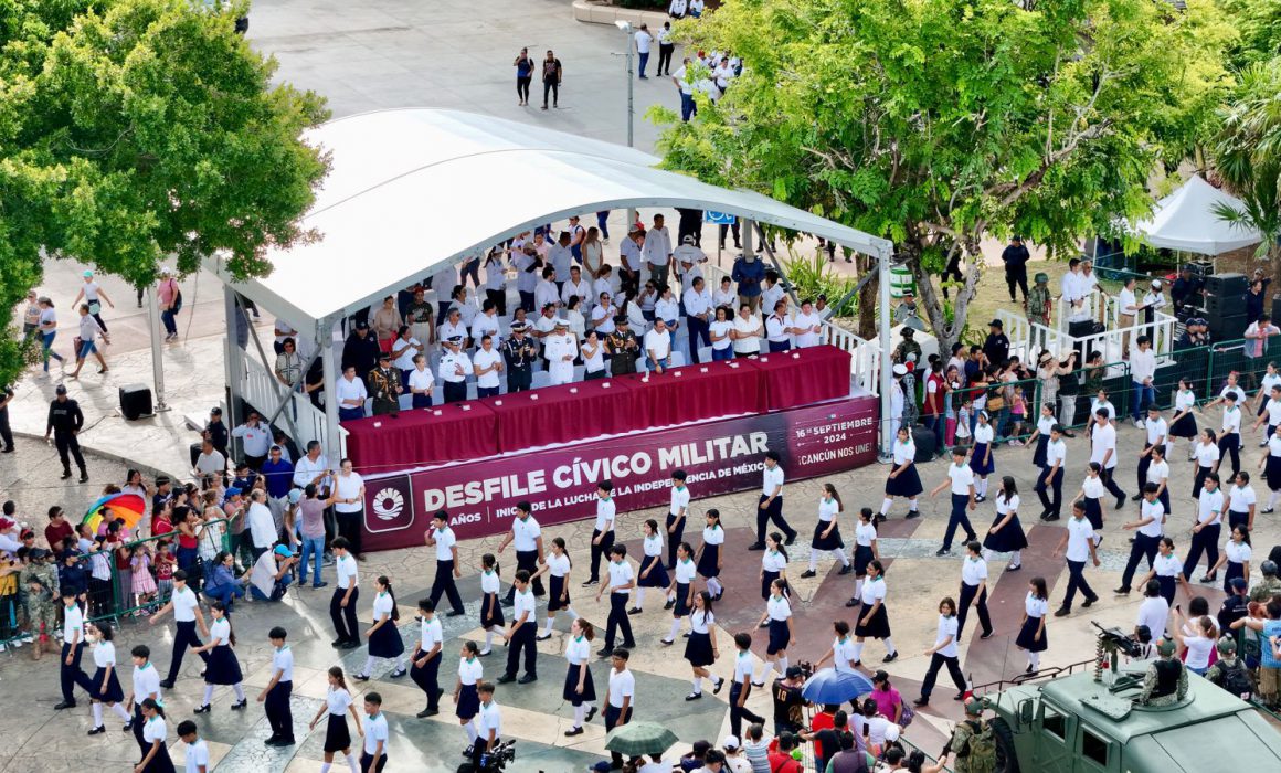 Desfile cívico-militar 2025 en Cancún: fecha, seguridad y más