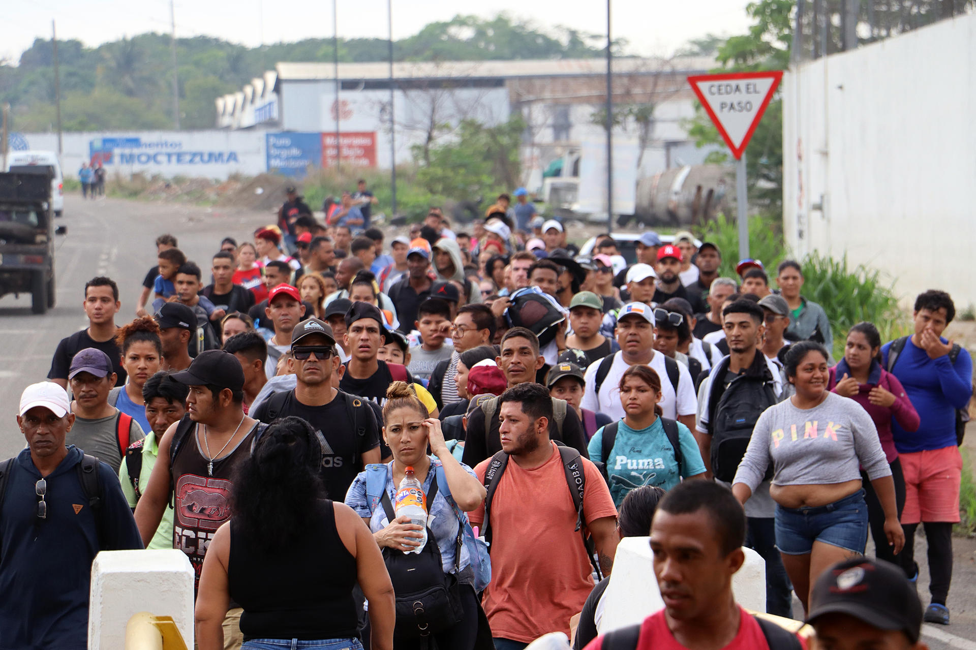 Migrantes en Tapachula organizan caravana hacia Ciudad de México