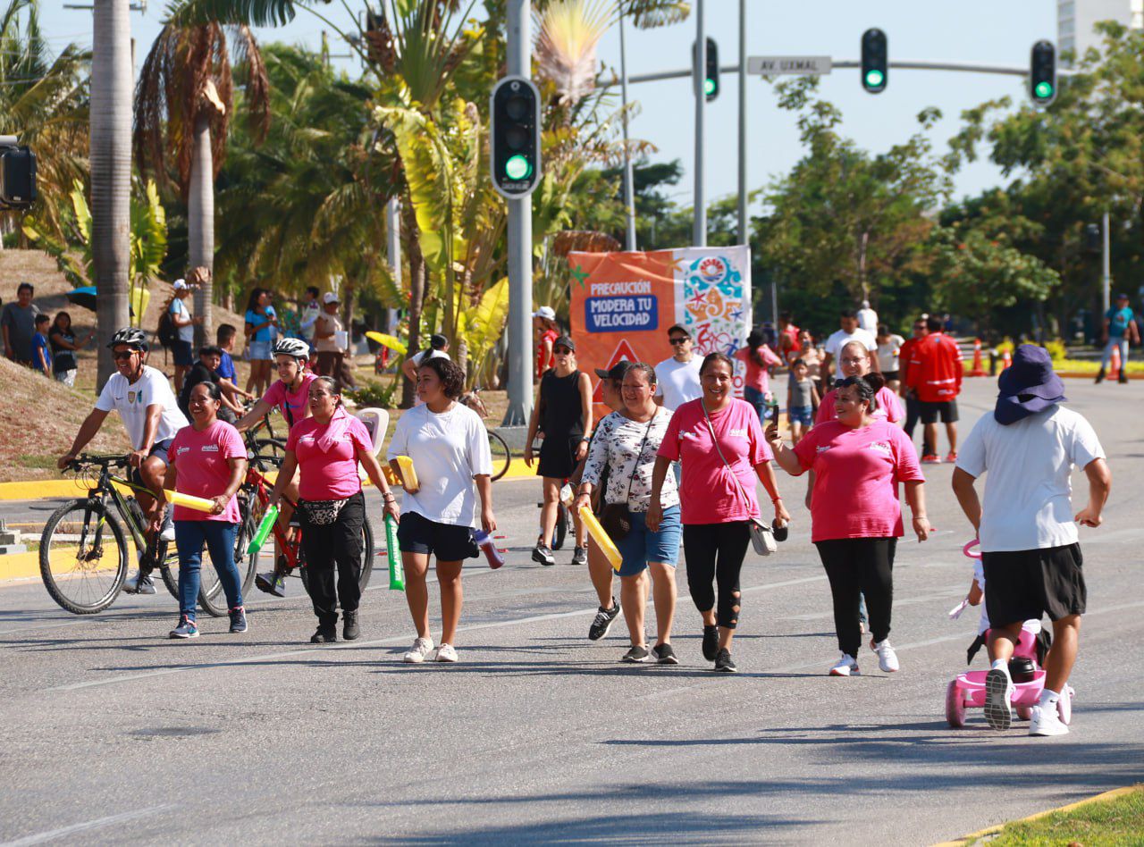 Paseo Cancunense 2025 invita a disfrutar Malecón Tajamar sin coches