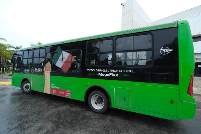 Inician pruebas del autobús eléctrico Taruk en Chetumal